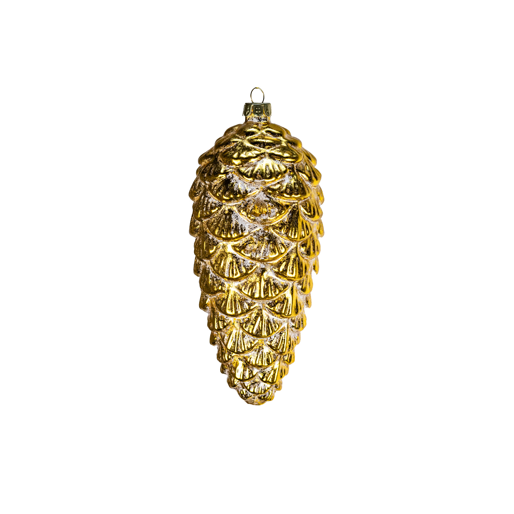 Christamas tree decoration Pine Glass, Gold